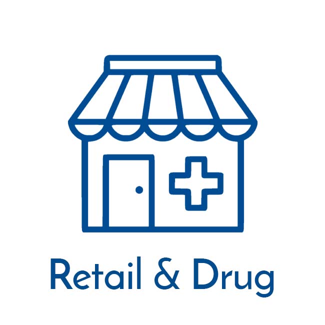 retail and drug store icon