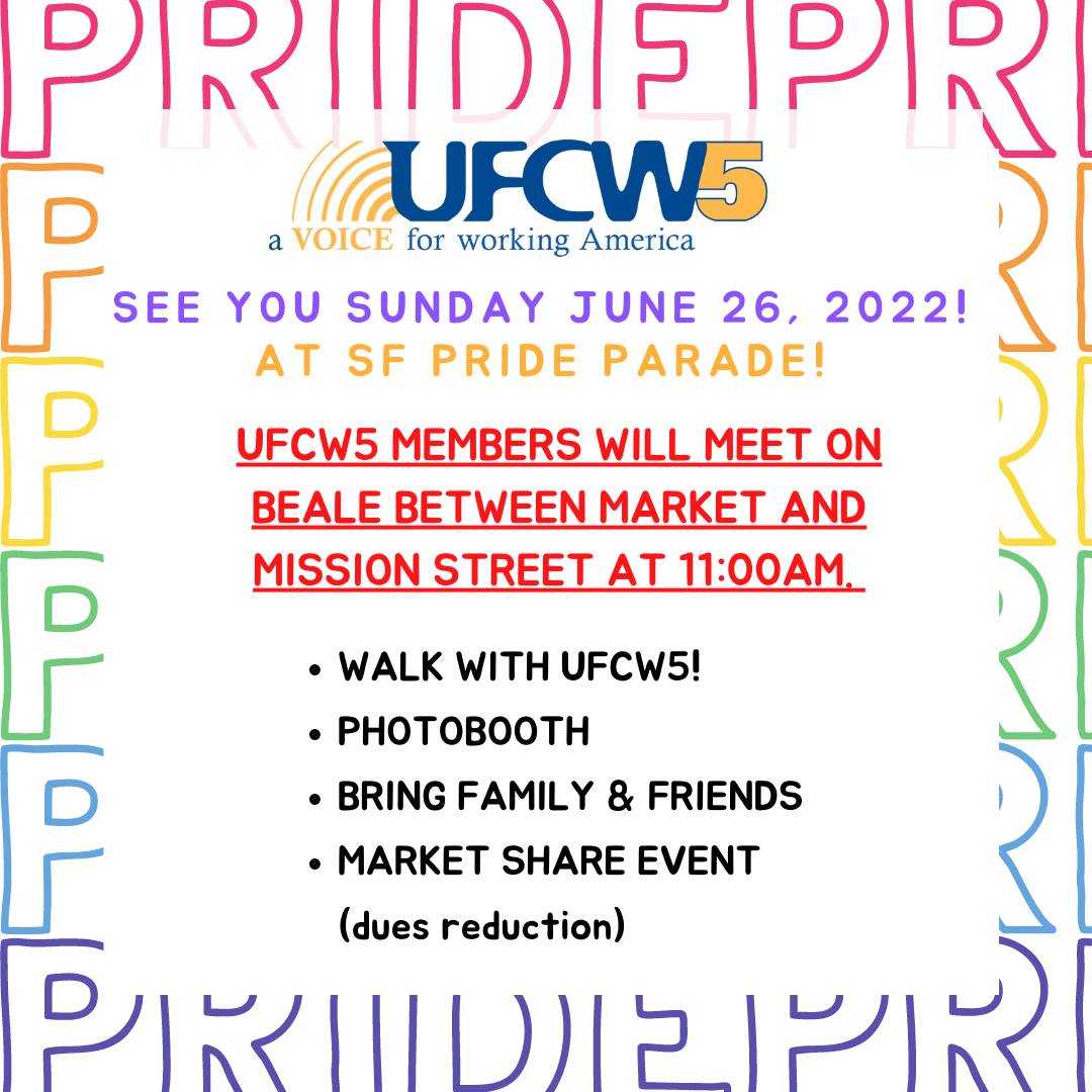 UFCW5 at SF Pride Parade online poster